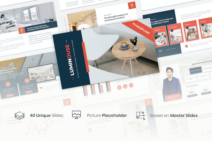 家居灯具室内设计创意展示PPT模板 - 顶尖PPT