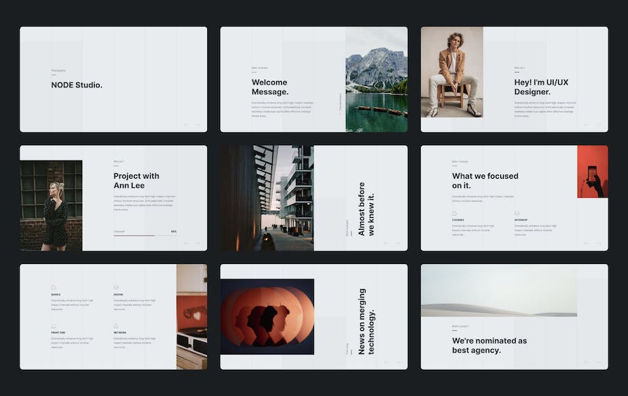 摄影图片展示品牌介绍宣传PPT模板 - 顶尖PPT