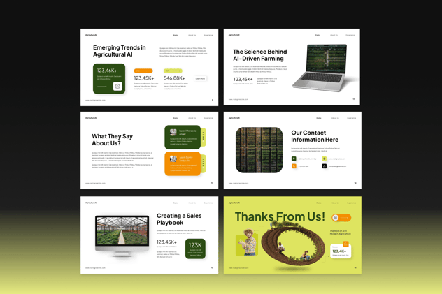 农业人工智能演示keynote模板 - 顶尖PPT