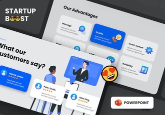 商务风格创业公司介绍PPT模板 - 顶尖PPT