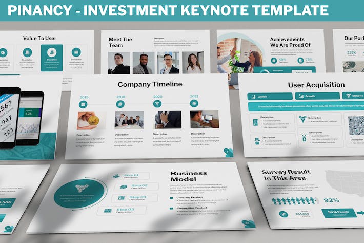 精准投资理财keynote模板 - 顶尖PPT