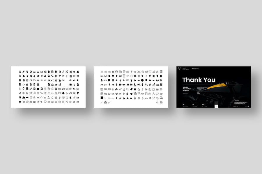 国外黑色系商务通用keynote模板 - 顶尖PPT