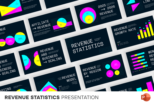 收入统计业绩分析PPT模板 - 顶尖PPT