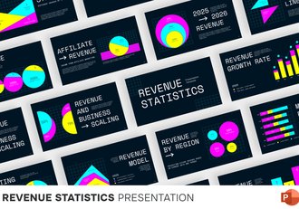 收入统计业绩分析PPT模板 - 顶尖PPT
