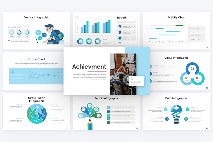 教育教学机构宣传介绍keynote模板 - 顶尖PPT