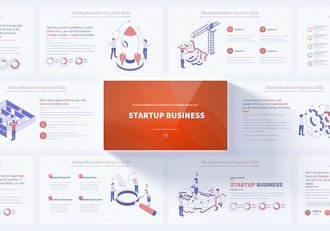 创业公司概念图形PPT模板 - 顶尖PPT