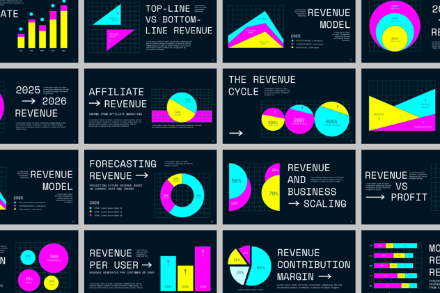收入统计业绩分析PPT模板 - 顶尖PPT