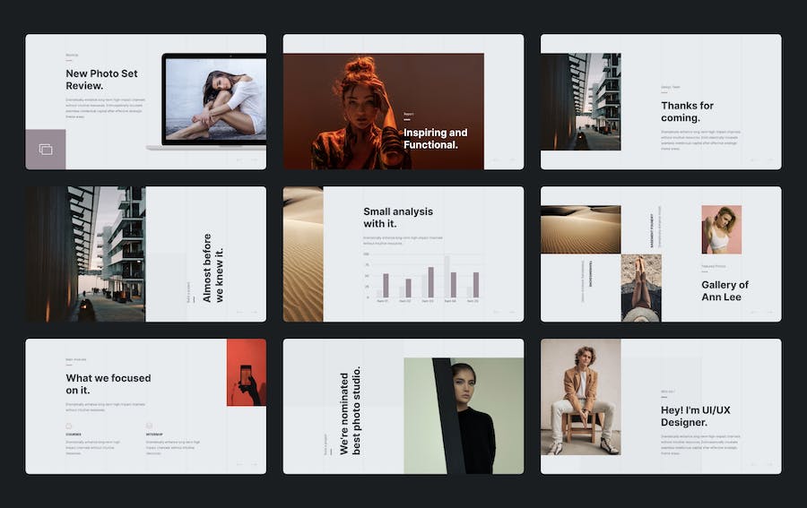 摄影图片展示品牌介绍宣传PPT模板 - 顶尖PPT