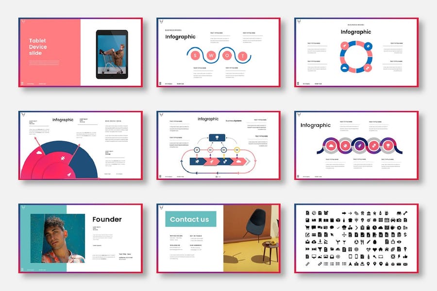 精美时尚摄影图片展示活动营销策划市场调研艺术展览多用途PPT模板 - 顶尖PPT