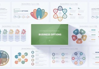 商业选项信息图形PPT模板 - 顶尖PPT