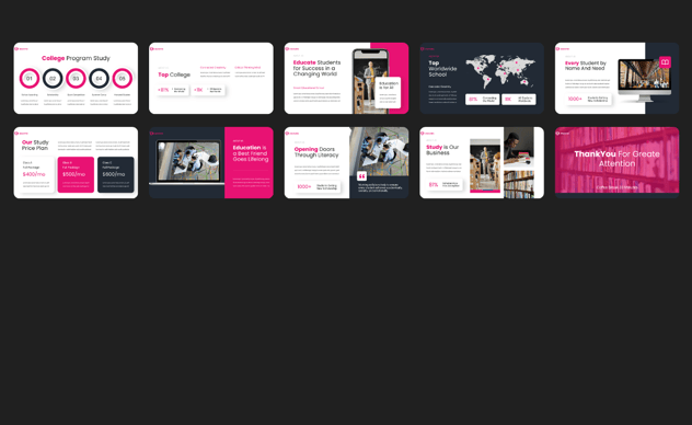 教育领域内容演示PPT模板 - 顶尖PPT