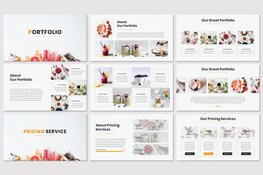 美食餐饮品牌推广宣传PPT模板 - 顶尖PPT