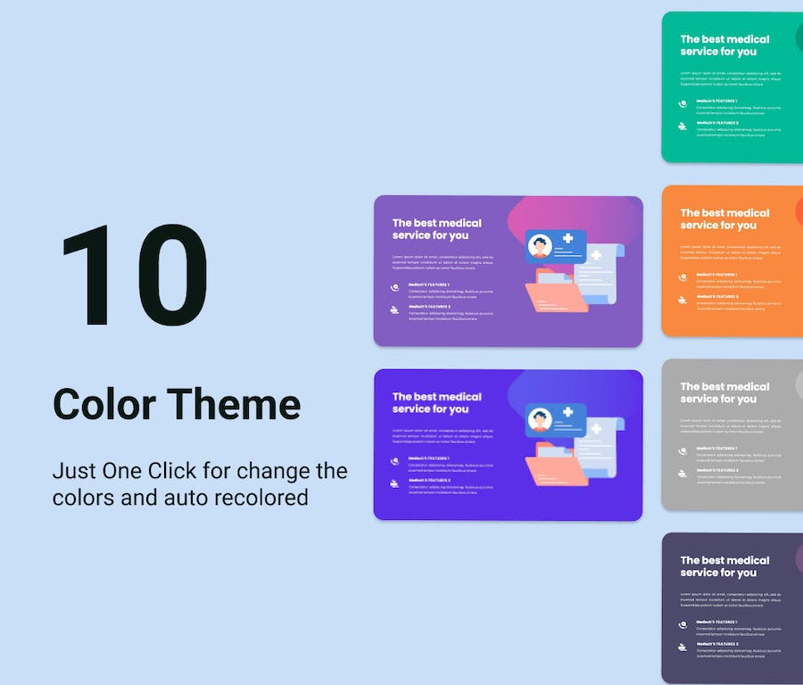 医学研究汇报医疗行业报告PPT模板 - 顶尖PPT