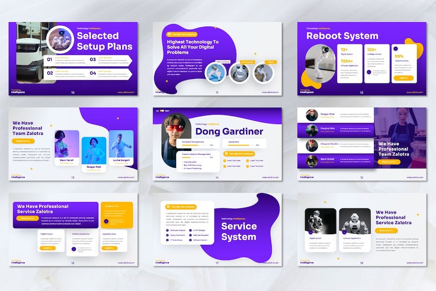 科技技术创新方案展示Keynote模板 - 顶尖PPT