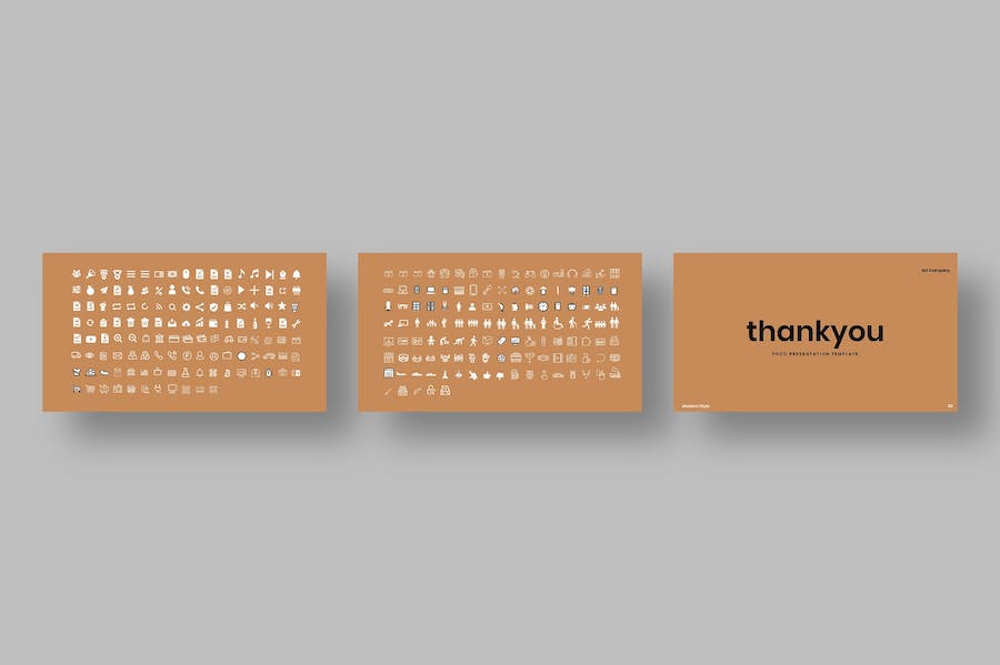 复古配色餐饮美食宣传展示keynote模板 - 顶尖PPT