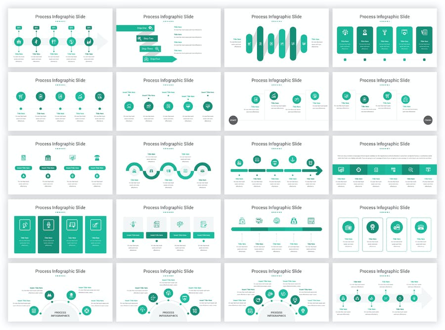 项目管理流程图形图表演示PPT模板 - 顶尖PPT