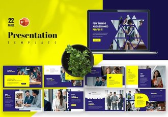 企业商务风格简介项目合作PPT模板 - 顶尖PPT