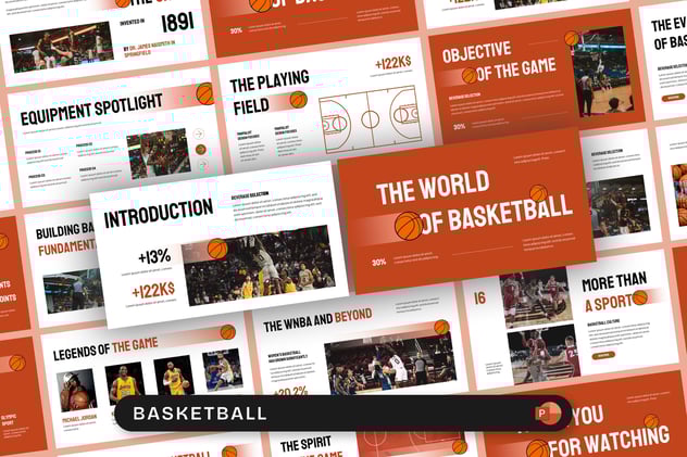 体育赛事篮球运动活动方案宣传PPT模板 - 顶尖PPT