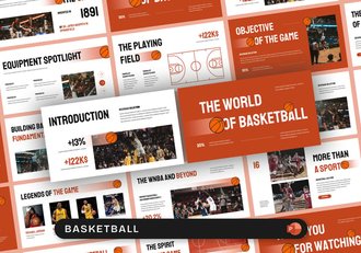 体育赛事篮球运动活动方案宣传PPT模板 - 顶尖PPT