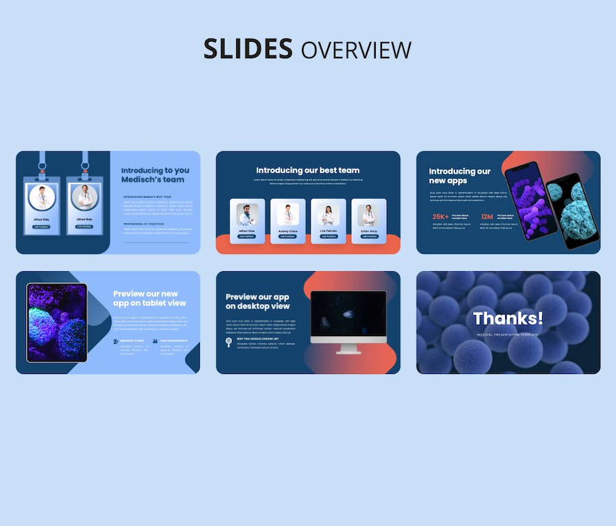 医学研究汇报医疗行业报告PPT模板 - 顶尖PPT