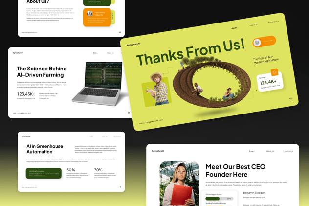 农业人工智能演示keynote模板 - 顶尖PPT