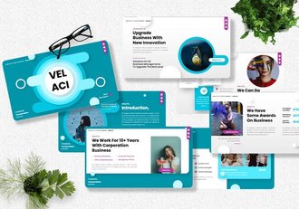 企业品牌宣传天鹅绒质感PPT模板 - 顶尖PPT