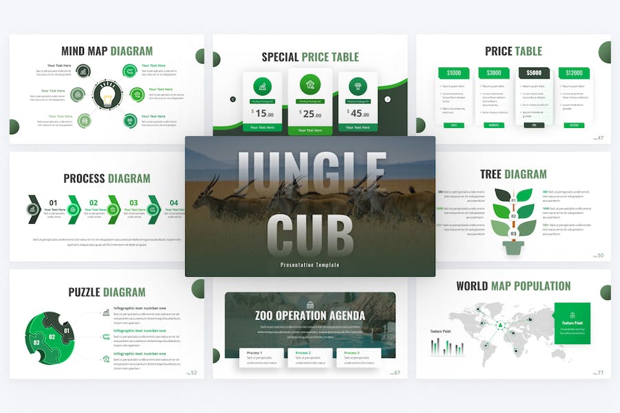 动物图片展示动物园动物介绍动物主题keynote模板 - 顶尖PPT