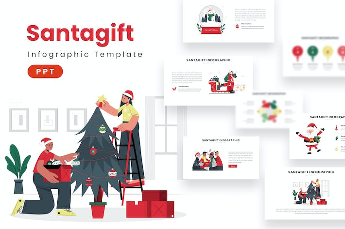 商业数据信息图表可视化PPT模板 - 顶尖PPT