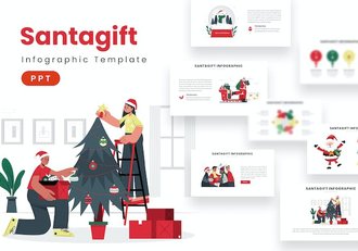 商业数据信息图表可视化PPT模板 - 顶尖PPT