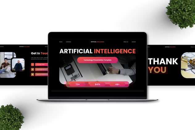 人工智能技术主题演讲keynote模板 - 顶尖PPT