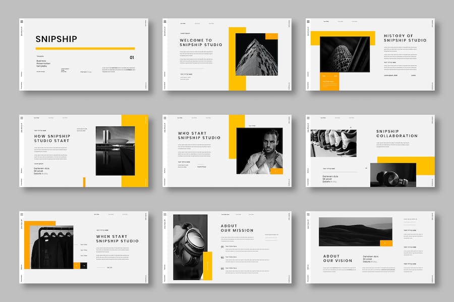 简约风格业务合作团队展示keynote模板 - 顶尖PPT