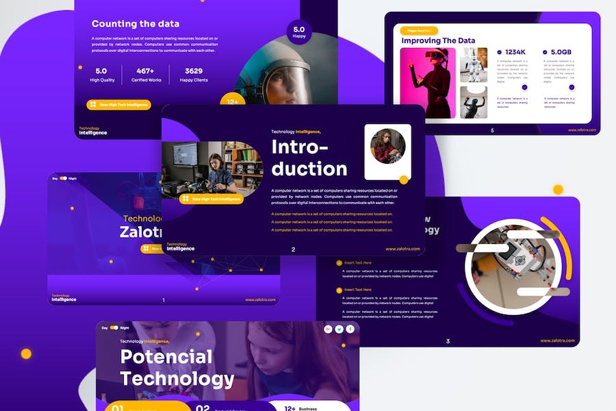 科技技术创新方案展示Keynote模板 - 顶尖PPT