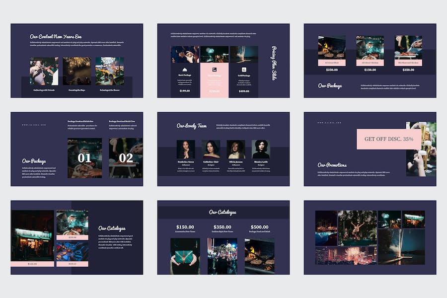 新年前夕营销推广活动运营方案Keynote模板 - 顶尖PPT