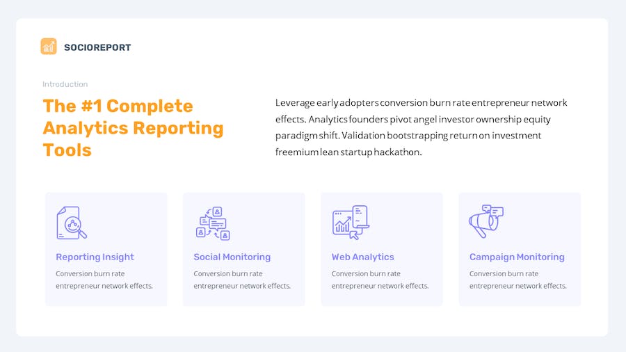 社交媒体数据分析统计年终报告keynote模板 - 顶尖PPT