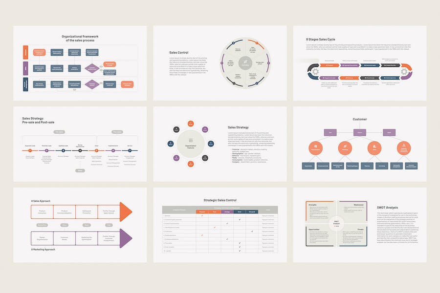 销售战略方案推广Keynote模板 - 顶尖PPT