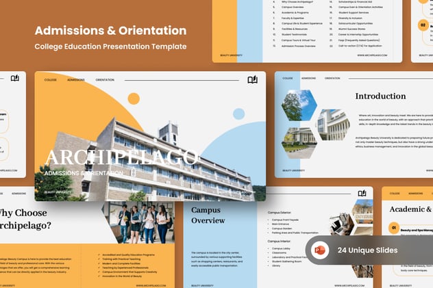 大学学院定位介绍PPT模板 - 顶尖PPT