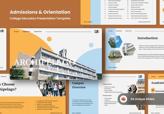 大学学院定位介绍PPT模板 - 顶尖PPT