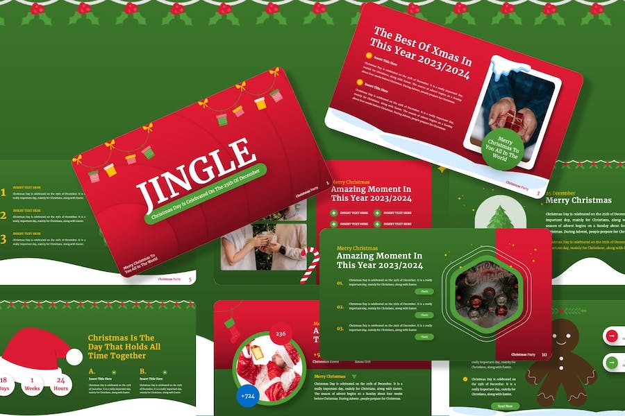 圣诞节主题演讲策划活动方案Keynote模板 - 顶尖PPT