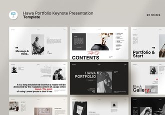 简约风格投资组合主题keynote模板 - 顶尖PPT