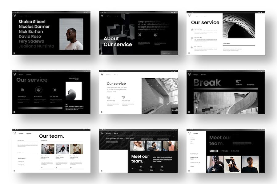 黑橙色高端商业提案PPT模板 - 顶尖PPT