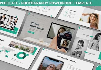 摄影图像艺术讲述展示创意应用PPT模板 - 顶尖PPT