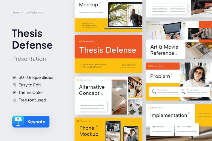 学位论文答辩防御方案展示Keynote模板 - 顶尖PPT