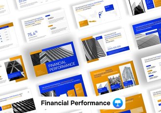 财务绩效总结汇报keynote模板 - 顶尖PPT