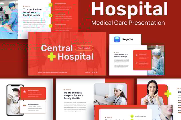 医院科室月度工作汇报年度战略规划会议keynote模板 - 顶尖PPT