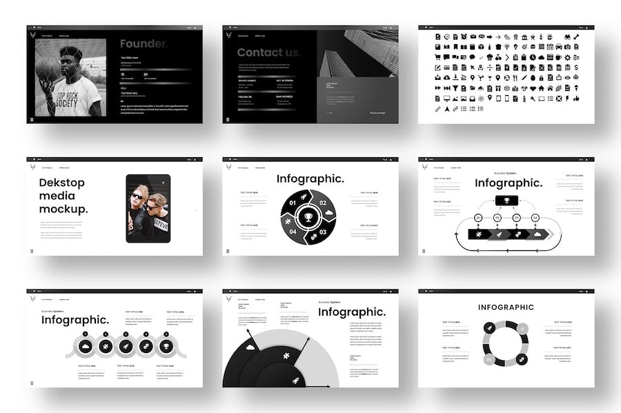黑橙色高端商业提案PPT模板 - 顶尖PPT