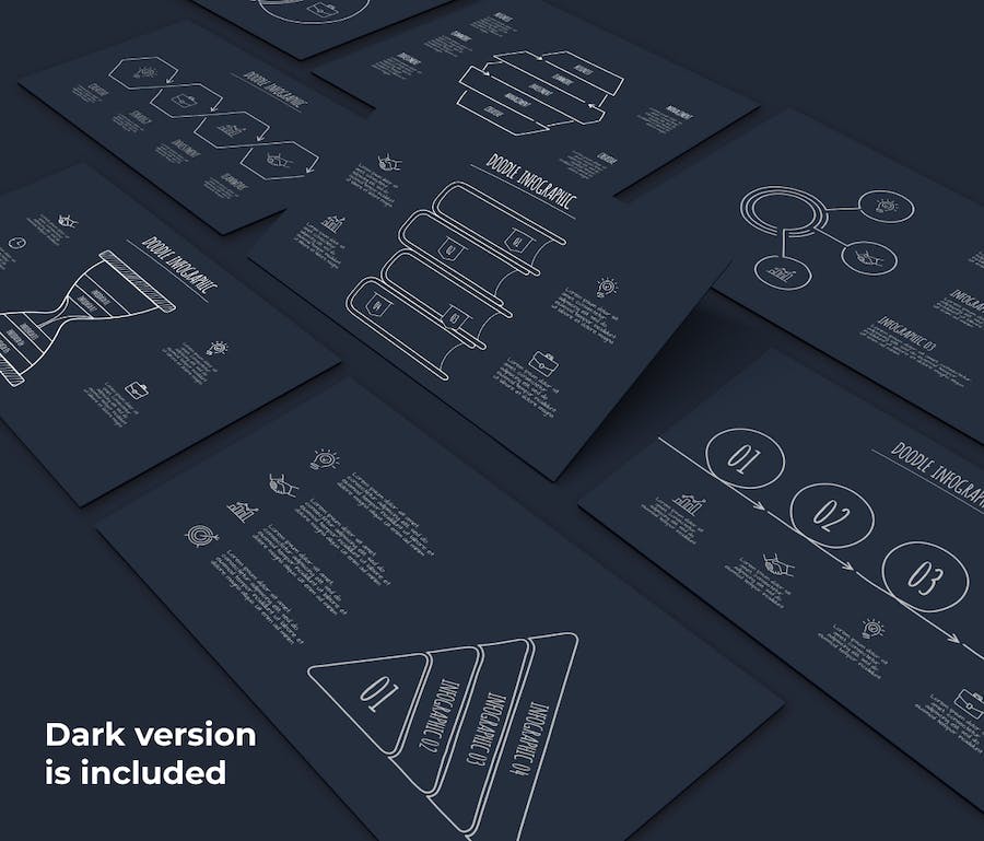 涂鸦动画信息图形图表讲述展示PPT模板 - 顶尖PPT