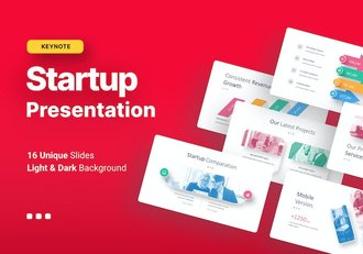 圆形箭头商务数据分析图形图表keynote模板 - 顶尖PPT