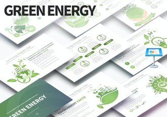 绿色能源环境保护环保主题国外创意keynote模板 - 顶尖PPT