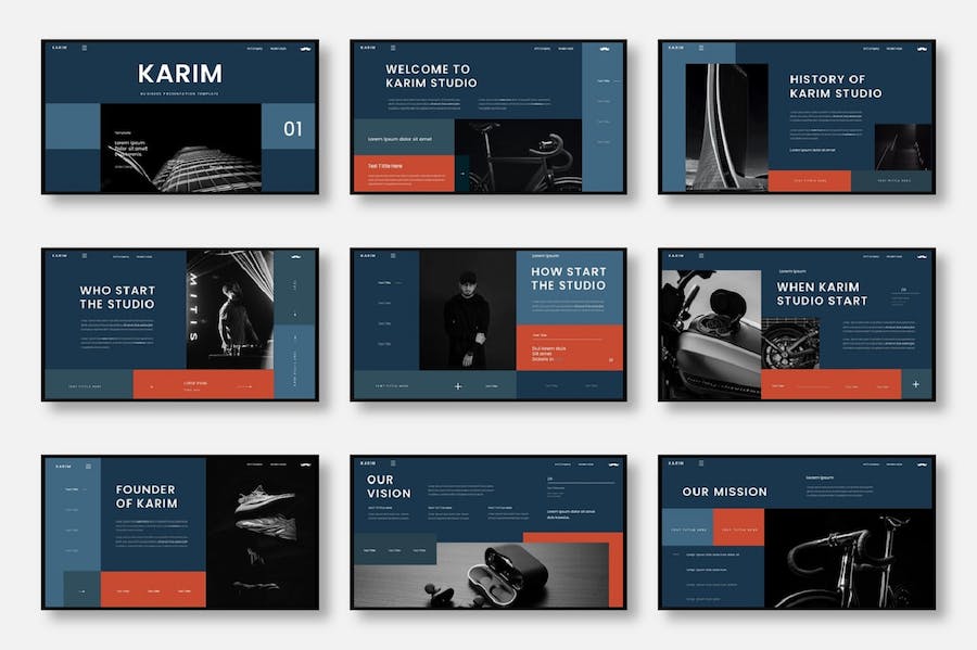 商务风格品牌形象展示PPT模板 - 顶尖PPT