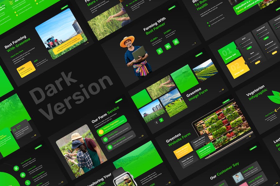 农业农场项目推介PPT模板 - 顶尖PPT